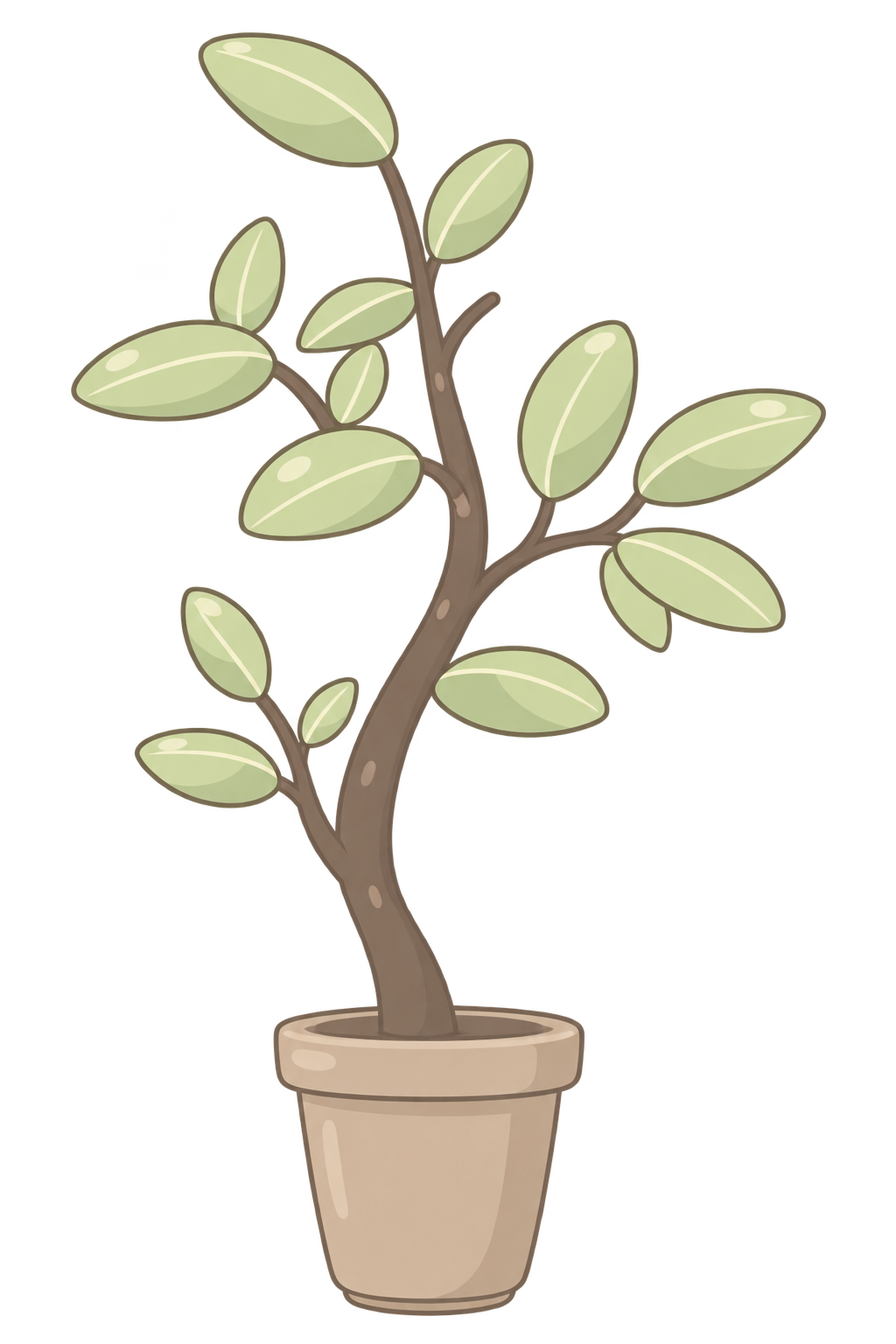 ナチュラルな観葉植物